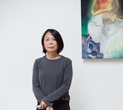 Leiko Ikemaru in ihrem Atelier. Foto: Astrid Piethan